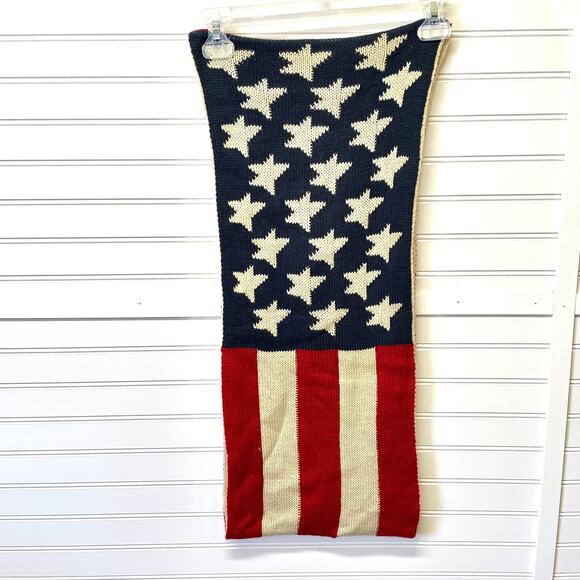 Patriotic Infinity Scarf Knit Warm - Picture 2 of 6